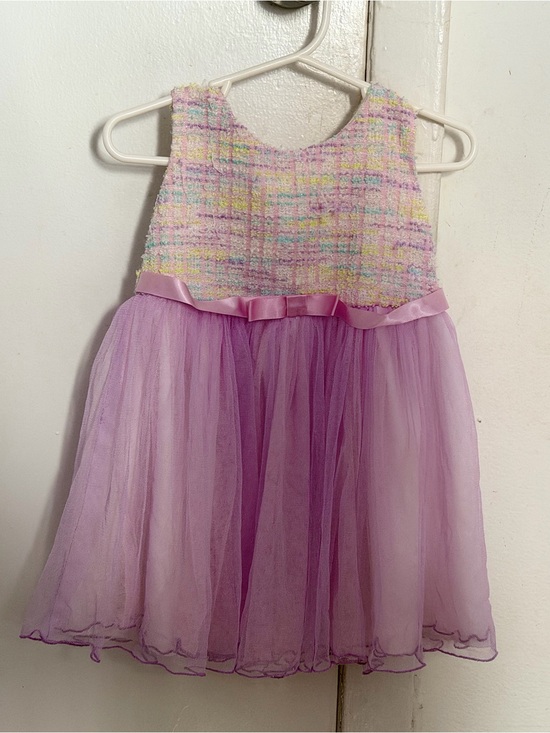 Other - Girls Pastel Tweed & Lavender Tulle Dresse